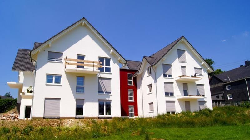 Neubau: eine Wohnanlage in Deuz